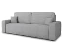 Sofnet Schlafsofa Spark mit Schlaffunktion und Bettkasten Grau Cordbezug Bild 1