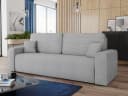 Sofnet Schlafsofa Spark mit Schlaffunktion und Bettkasten Grau Cordbezug Bild 2