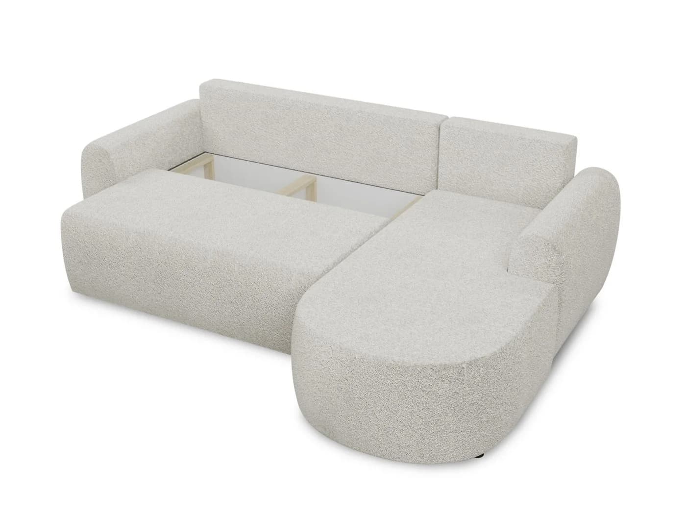 Sofnet Ecksofa Jazz L-Form mit Schlaffunktion Bouclé Coral - Bild 4