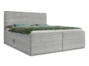 Sofnet Boxbett Mollo Doppelbett mit Bettkästen Grau Cordstoff Bild 1