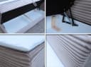 Sofnet Boxbett Mollo Grau Cordstoff mit Bettkästen Bild 5
