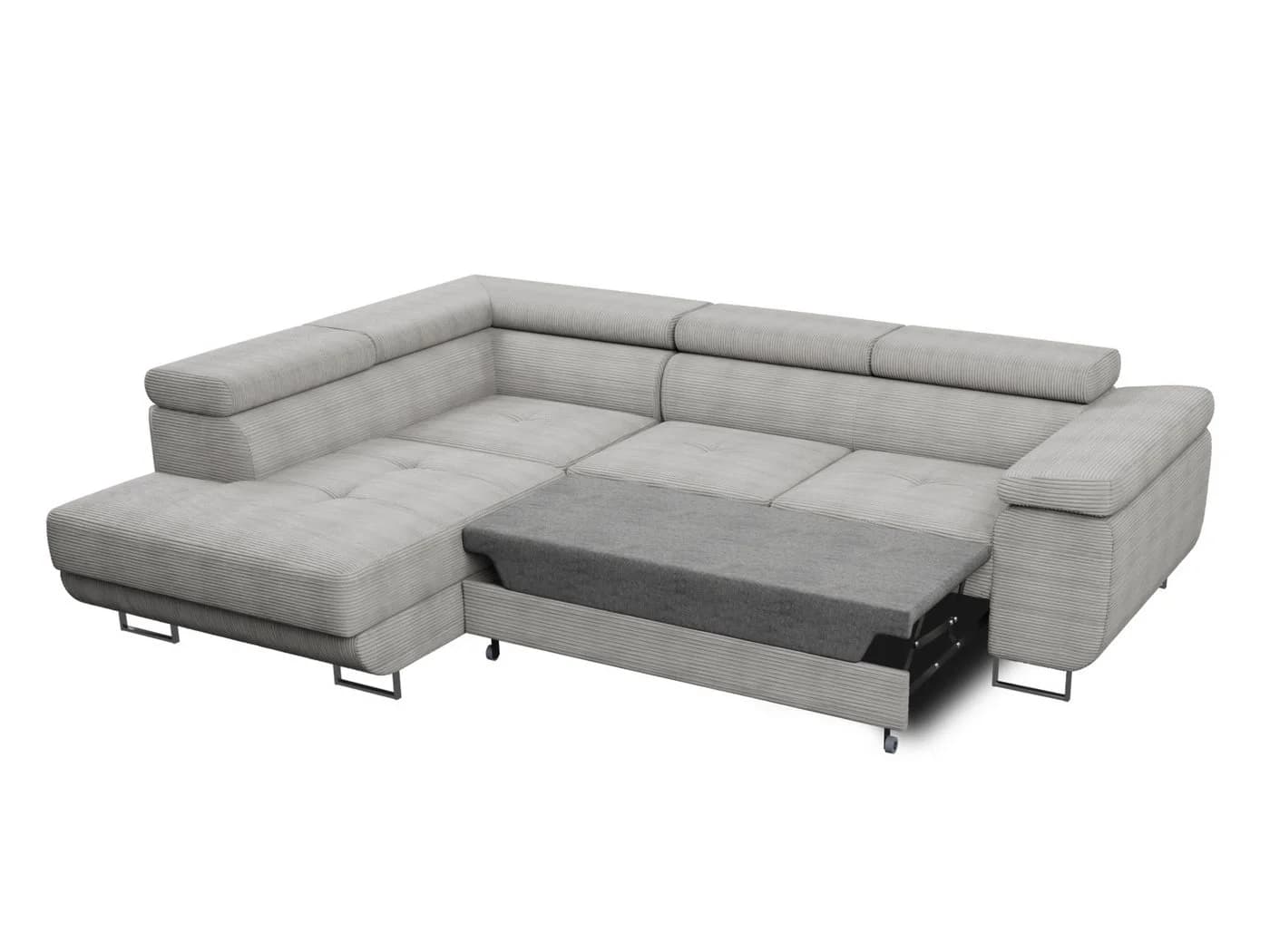 Sofnet Ecksofa Caris Cord mit Schlaffunktion und Bettkasten - Bild 3