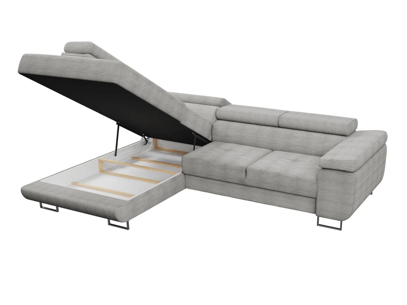 Sofnet Ecksofa Caris Cord mit Schlaffunktion und Bettkasten - Bild 4