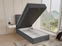 Sofnet Boxbett Mollo Mini Einzelbett Polsterbett Boxspringbett Cordstoff Bild 3