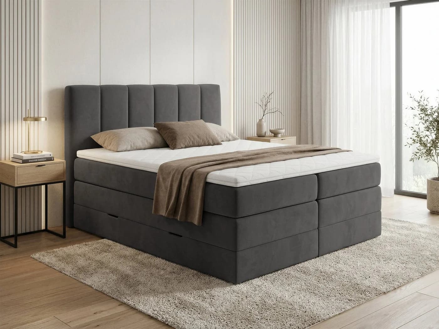 Sofnet Boxspringbett Star XL mit Bettkästen und Topper - Bild 2