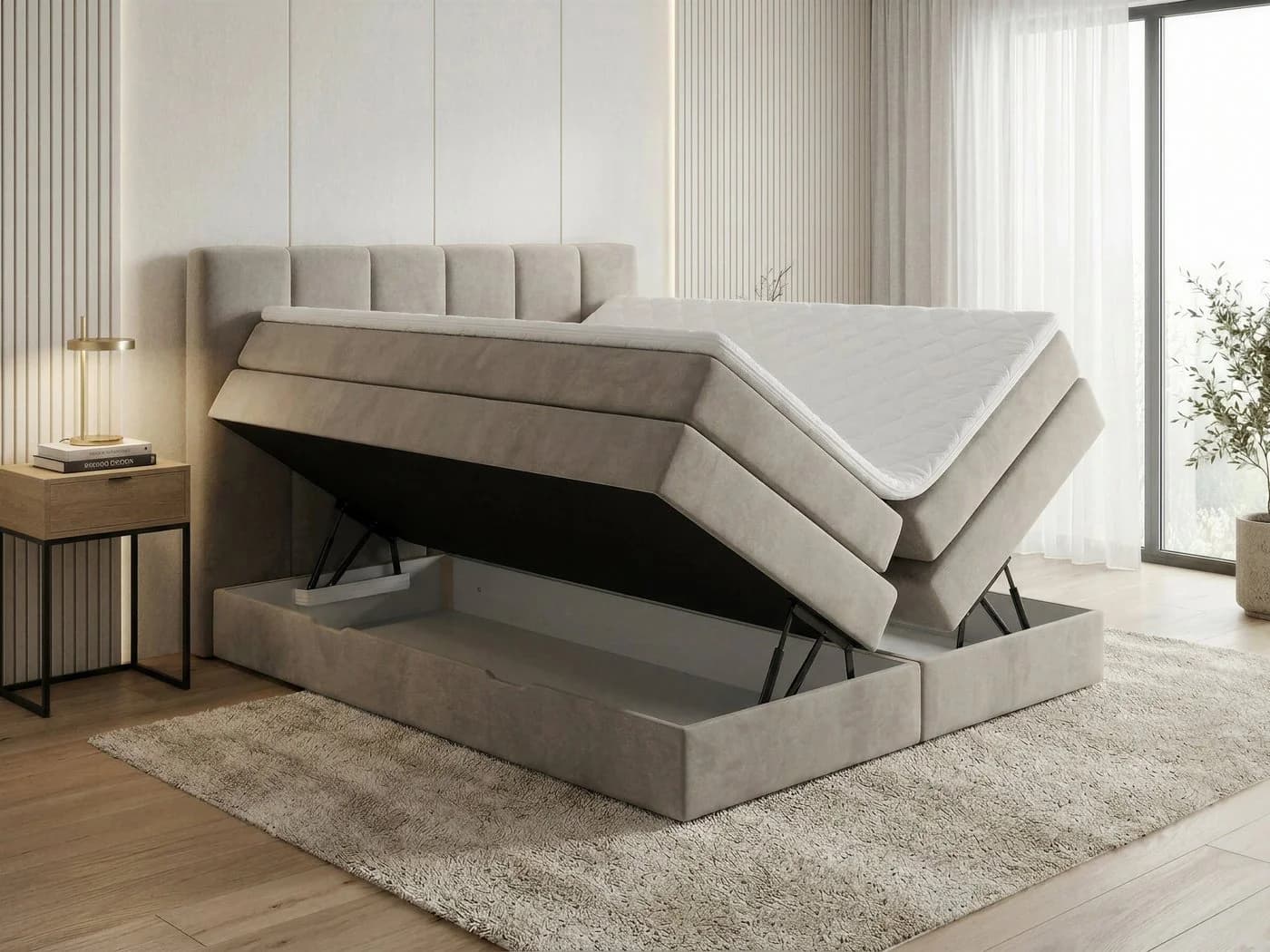 Sofnet Boxspringbett Star XL mit Bettkästen und Topper - Bild 3