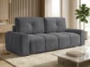 Sofnet Schlafsofa Fluffy mit Bettkasten und Bonellfederkern Grau Bild 2