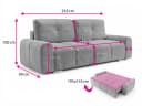 Sofnet Schlafsofa Fluffy mit Bettkasten und Bonellfederkern Bild 5