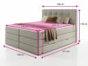 Sofnet Boxspringbett Best XL mit Bettkästen und Topper Bild 4