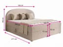 Sofnet Boxbett Cloud mit Bettkästen und Topper Bouclé Coral Bild 4