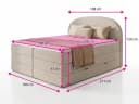 Sofnet Boxspringbett Cloud XL mit Bettkästen und Topper Bild 4