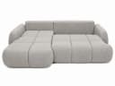 Sofnet Ecksofa Loria mit Schlaffunktion und Bettkasten Beige Bouclé Bild 4