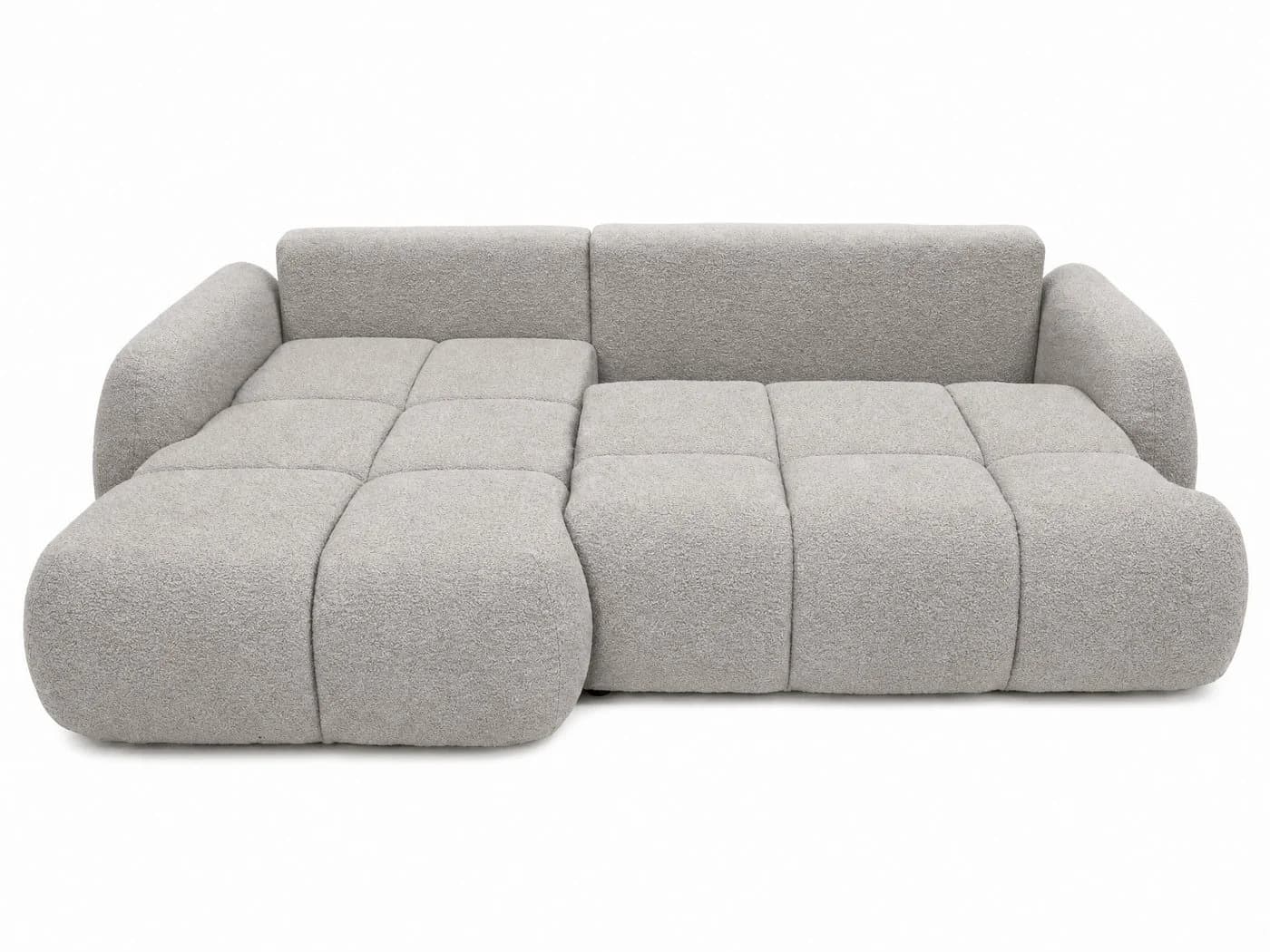 Sofnet Ecksofa Loria mit Schlaffunktion und Bettkasten Beige Bouclé - Bild 4