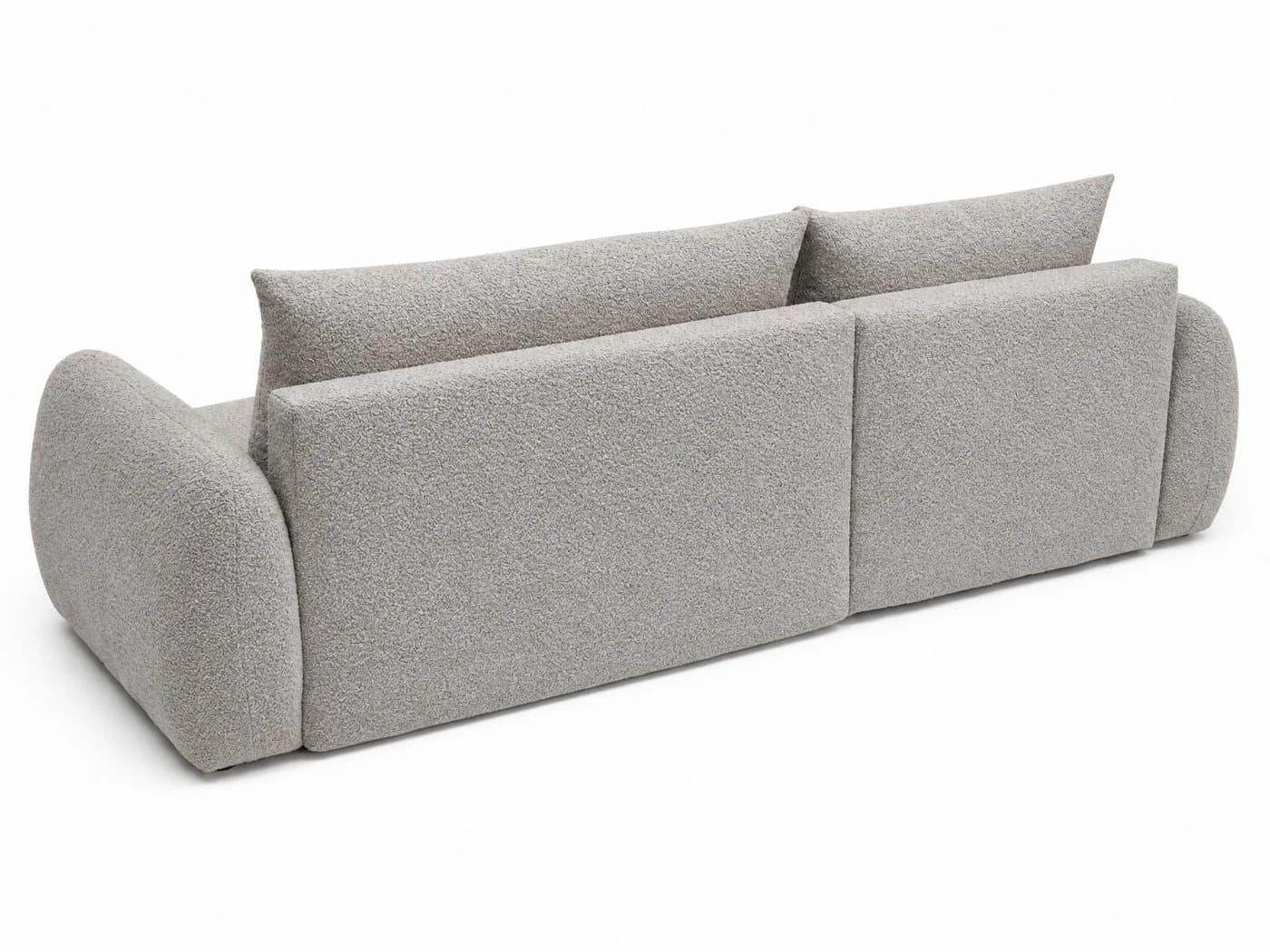 Sofnet Ecksofa Loria mit Schlaffunktion und Bettkasten Beige Bouclé - Bild 5