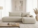 Sofnet Ecksofa Neto L-Form mit Schlaffunktion und Bettkasten Beige Bouclé Bild 2
