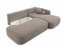 Sofnet Ecksofa Neto L-Form mit Schlaffunktion und Bettkasten Beige Bouclé Bild 4