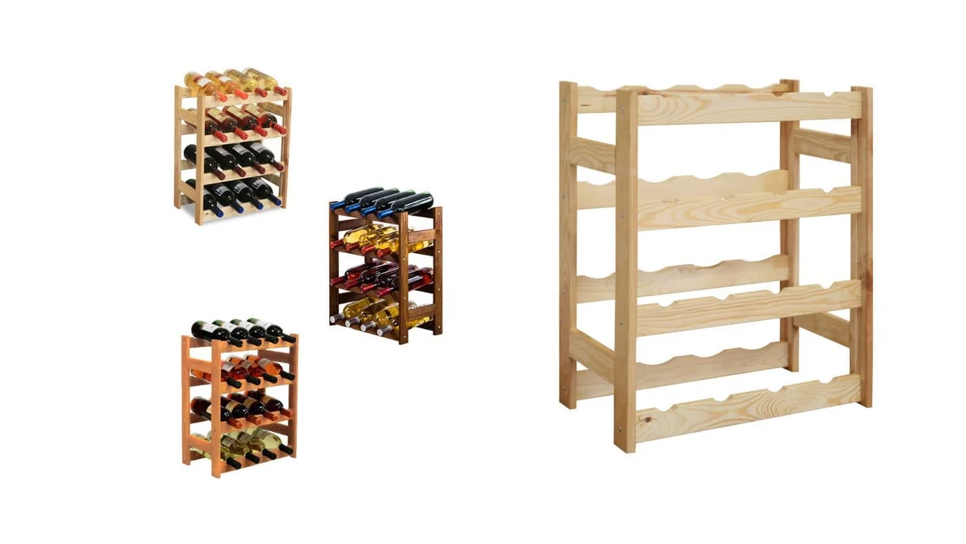 Modo24 Weinregal RW1 Flaschenregal Holzregal Flaschenständer - Bild 2