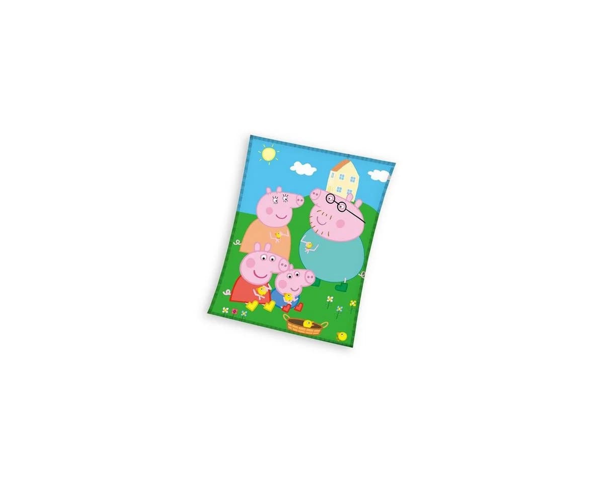 Peppa Pig Kuscheldecke Picnic Fleece Bunt 150x200cm