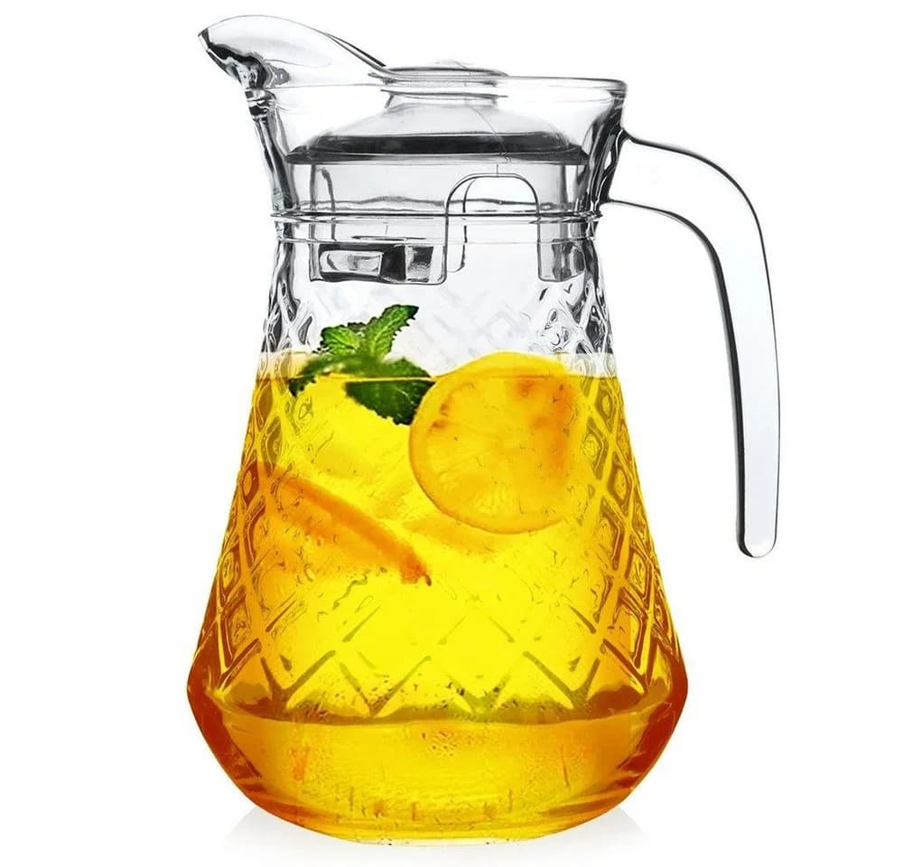 Vilde Glaskrug mit Deckel 1,4 Liter transparent - Bild 2