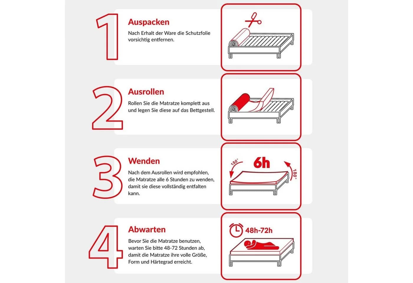 Taschenfederkernmatratze NOIR Matratze FDM 7-Zonen - Bild 5