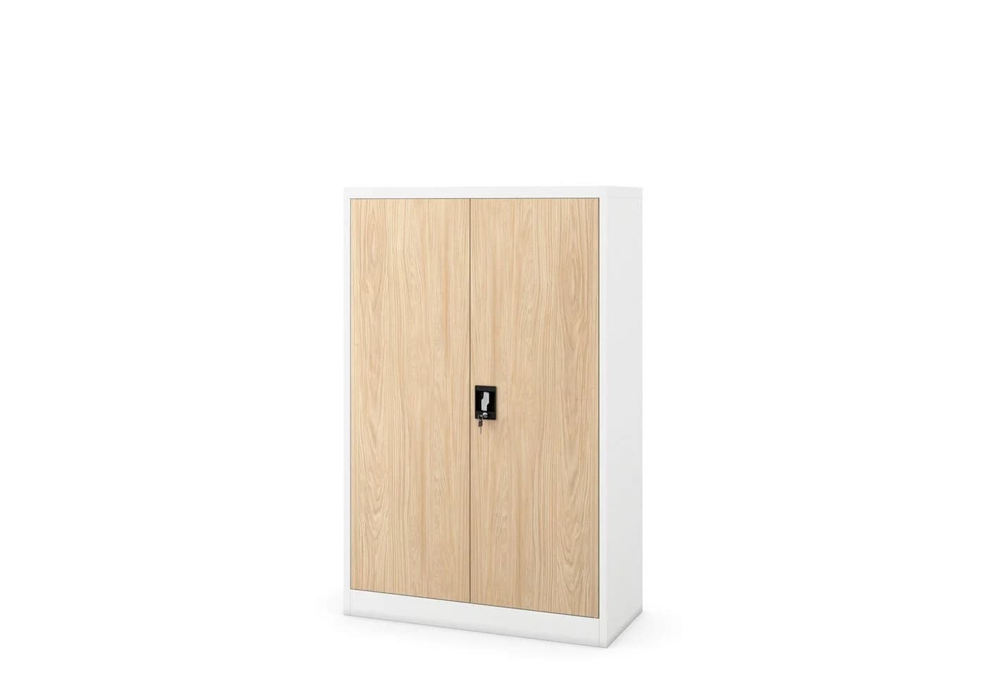 Jan Nowak Aktenschrank KEVIN Metall abschließbar 90x140 cm Weiß - Bild 2