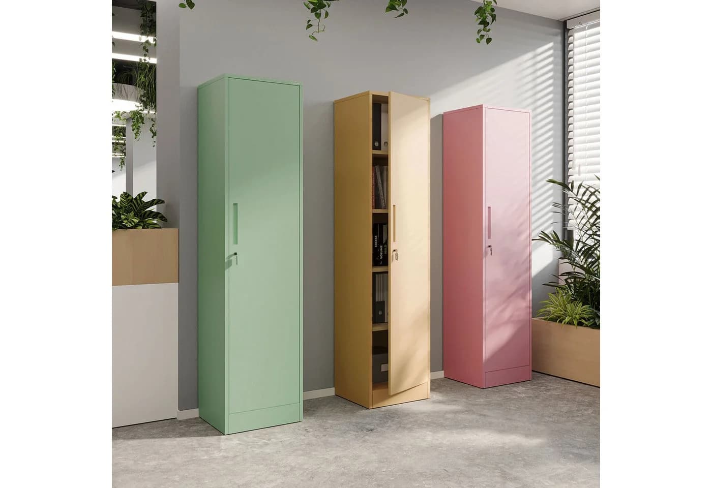 Jan Nowak Aktenschrank ALEX Beige Stahl 45 cm - Bild 5