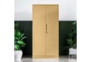 Jan Nowak Mehrzweckschrank DAWID Metall abschließbar 90 cm Beige Bild 1