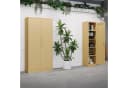 Jan Nowak Mehrzweckschrank DAWID Metall abschließbar 90 cm Beige Bild 5