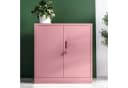 Jan Nowak Aktenschrank Metall Rosa Abschließbar 2 Böden Bild 1