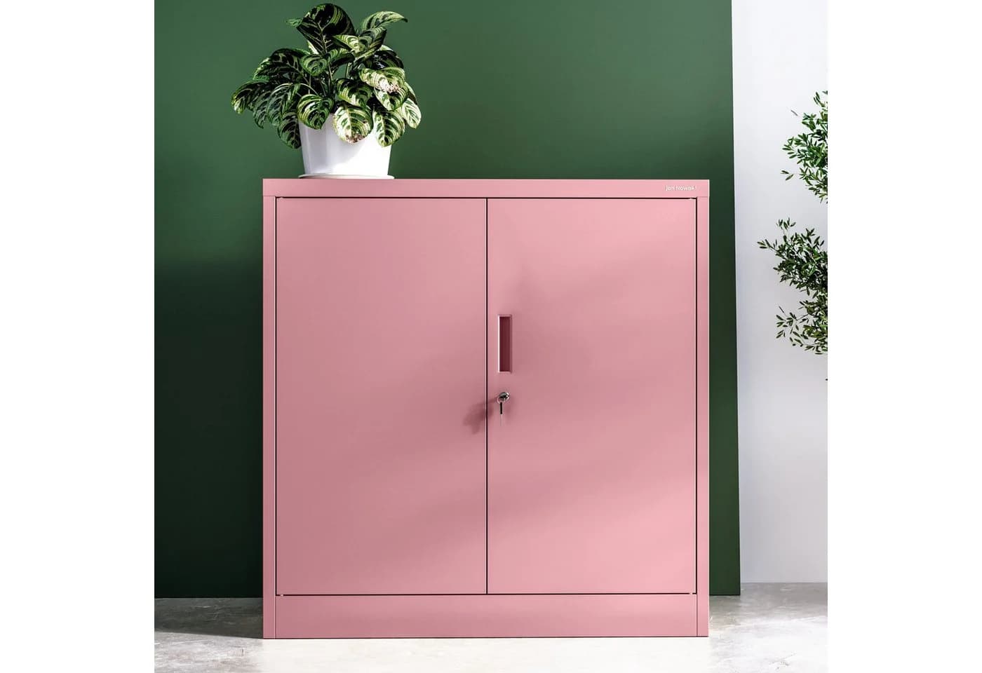 Jan Nowak Aktenschrank Metall Rosa Abschließbar 2 Böden