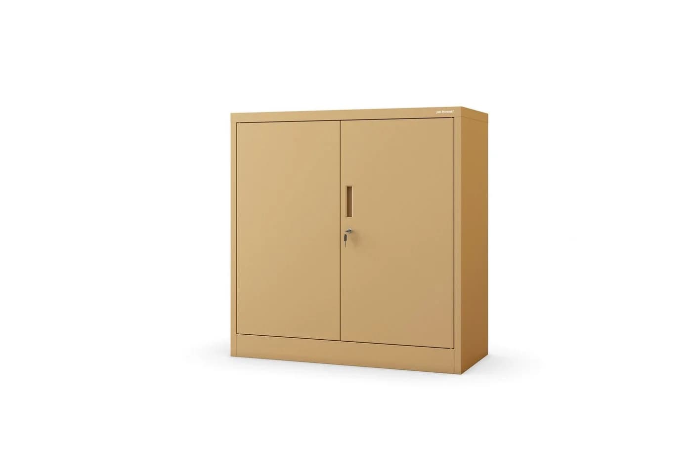 Jan Nowak Aktenschrank Metall abschließbar 90 cm BEATA Beige - Bild 2