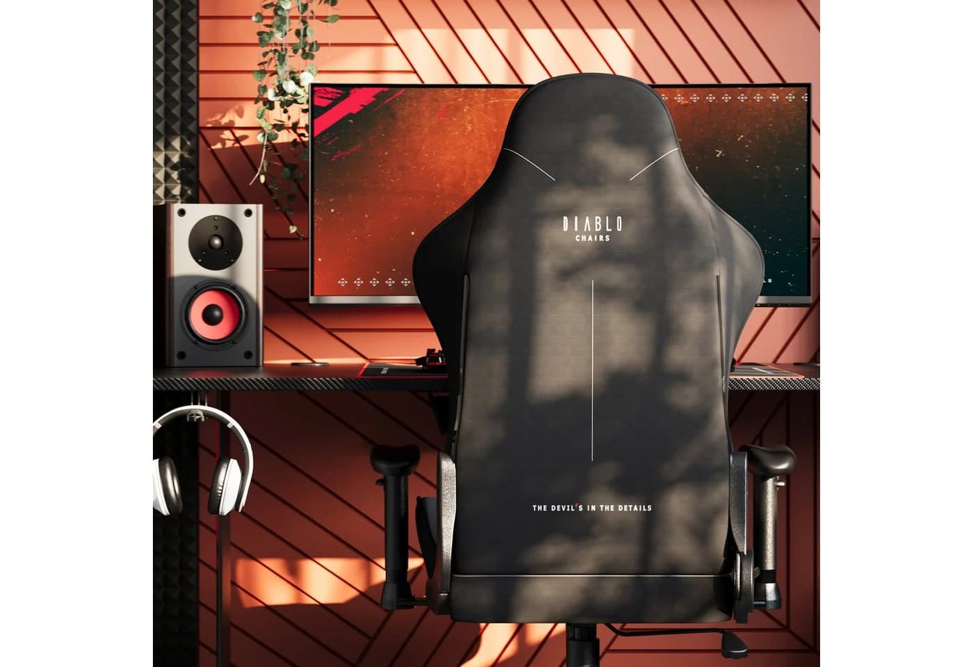 DIABLO CHAIRS Gaming-Stuhl X-Starter Grau SoftTouch Stoff - Bild 3
