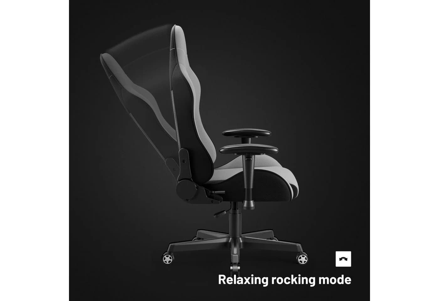 DIABLO CHAIRS Gaming-Stuhl X-Starter Grau SoftTouch Stoff - Bild 5