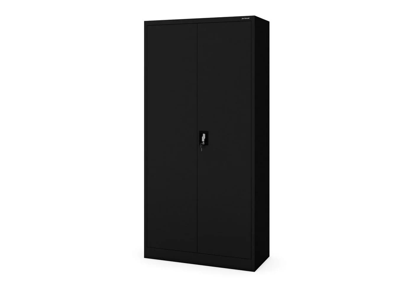 Jan Nowak Mehrzweckschrank Metall DAWID 90 cm Schwarz Abschließbar - Bild 2