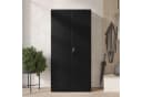 Jan Nowak Mehrzweckschrank Metall DAWID 90 cm Schwarz Abschließbar Bild 3