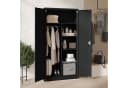 Jan Nowak Mehrzweckschrank Metall DAWID 90 cm Schwarz Abschließbar Bild 4