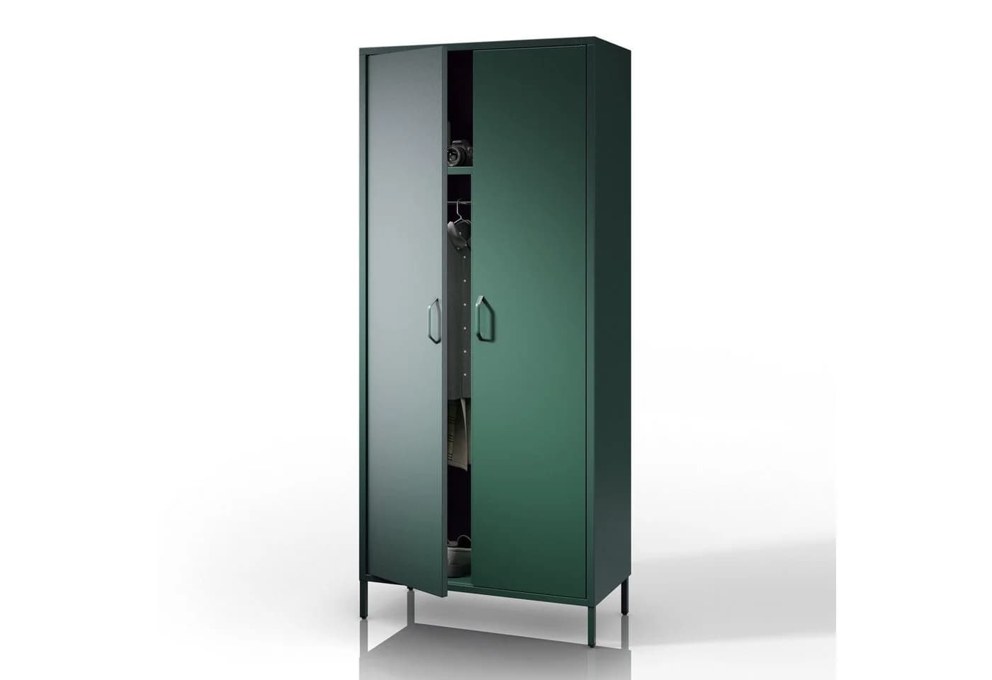 Jan Nowak Kleiderschrank FLAVIO Metall Stahl 3 Zonen Sparkling Brilliance - Bild 2