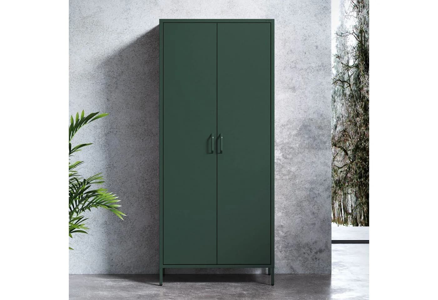 Jan Nowak Kleiderschrank FLAVIO Metall Stahl 3 Zonen Sparkling Brilliance - Bild 4