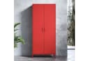 Jan Nowak Kleiderschrank FLAVIO Metall Stahl Rot Sparkling Brilliance Bild 5