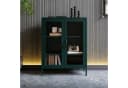 Jan Nowak Vitrine GINA Glas Metall Stahl 80x101x40cm Schwarz Bild 1