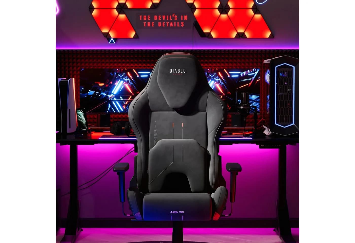 DIABLO CHAIRS Gaming-Stuhl X.One Prime Schwarz CoolComfort - Bild 3