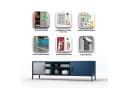 Jan Nowak Lowboard ROSARIA TV-Schrank XL Marineblau Stahl Modern Bild 5