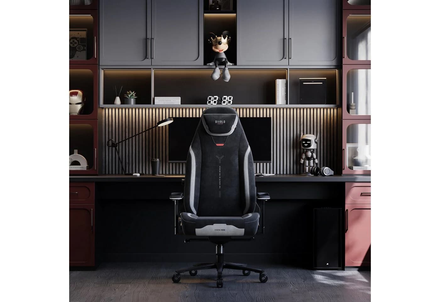 DIABLO CHAIRS Gaming-Stuhl X.Eye Prime Schwarz 4D-Armlehnen Metallbasis - Bild 4