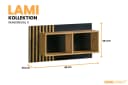 Deine Möbel 24 Hängeregal LAMI 11 Wandregal Braun Modern Bild 1