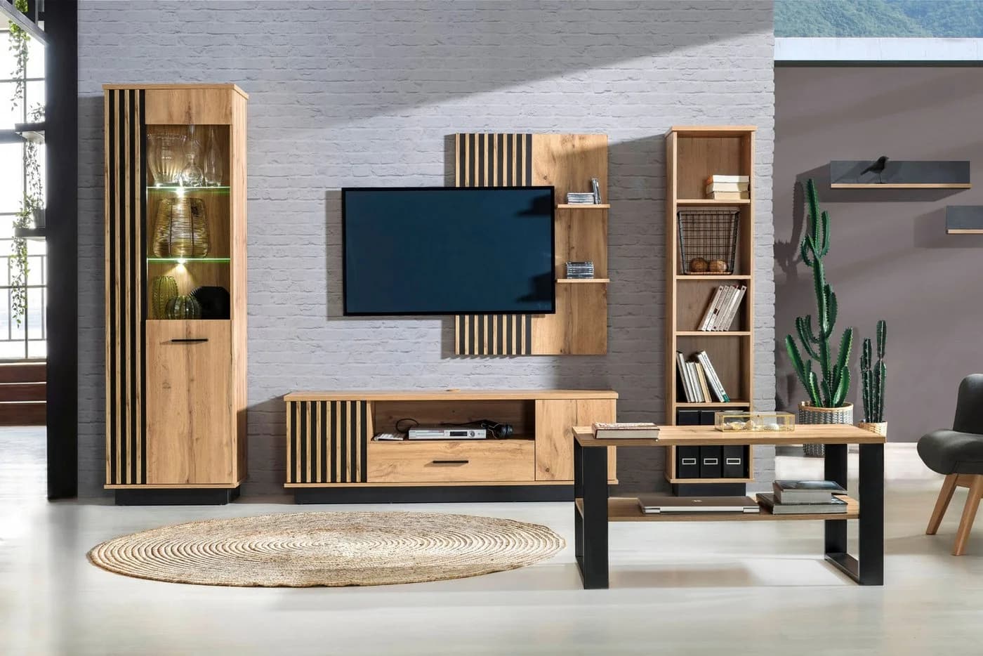 Deine Möbel 24 Hängeregal LAMI 11 Wandregal Braun Modern - Bild 3