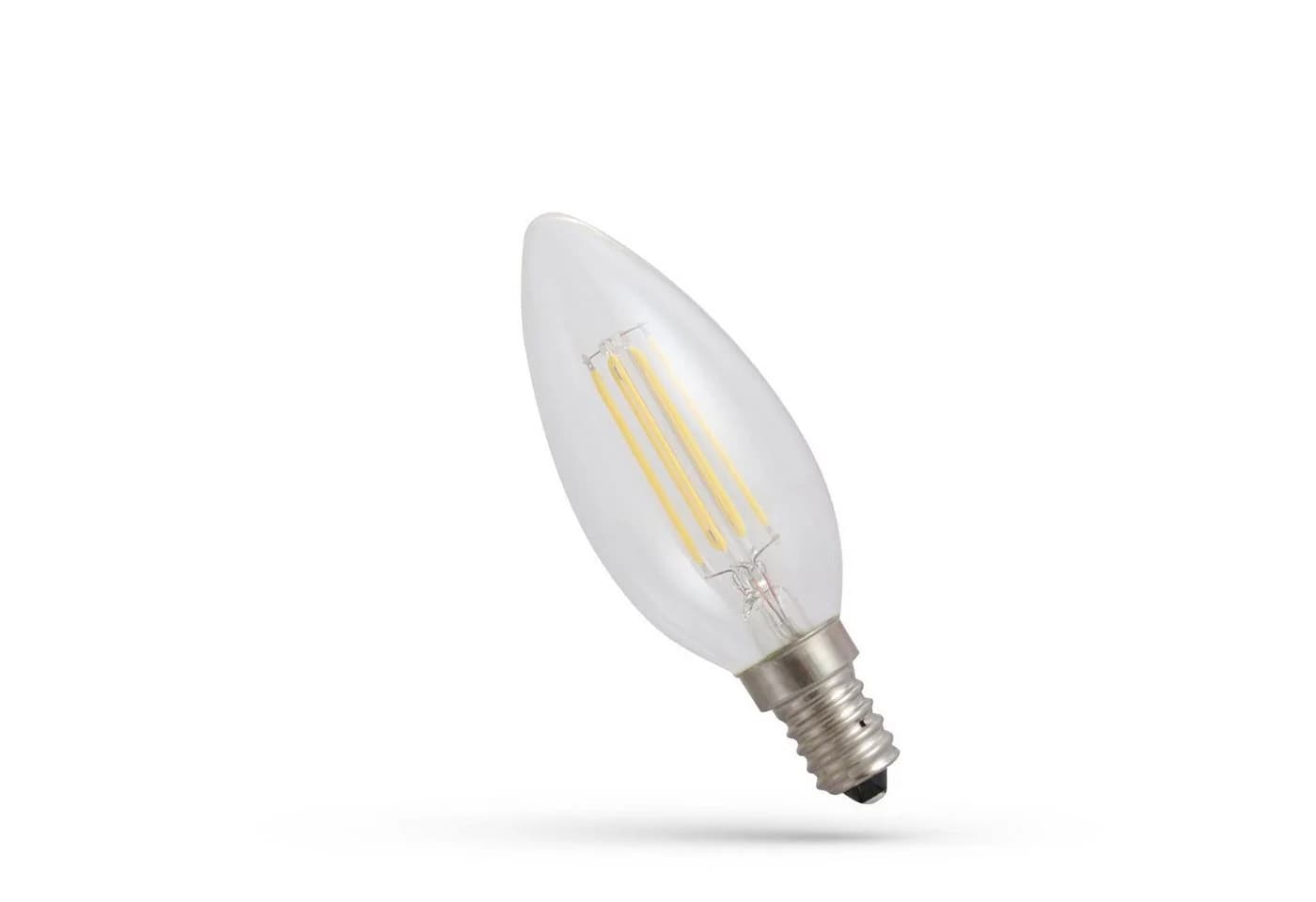 Spectrum LED-Leuchtmittel LED E14 C35 Filament klar 4W 230V 340lm Kerze 300° Extra Warm 1800K - Bild 2