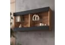 komodee Wandhängeschrank TIVOLI Offene Vitrine Beige/Schwarz Bild 2