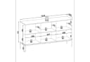 komodee Kommode LAVAL Beige mit Push-to-Open und Lamellenfront Bild 3