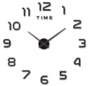 Ruhhy Wanduhr DIY-Wanduhr Loft 60-130 cm Schwarz Bild 2