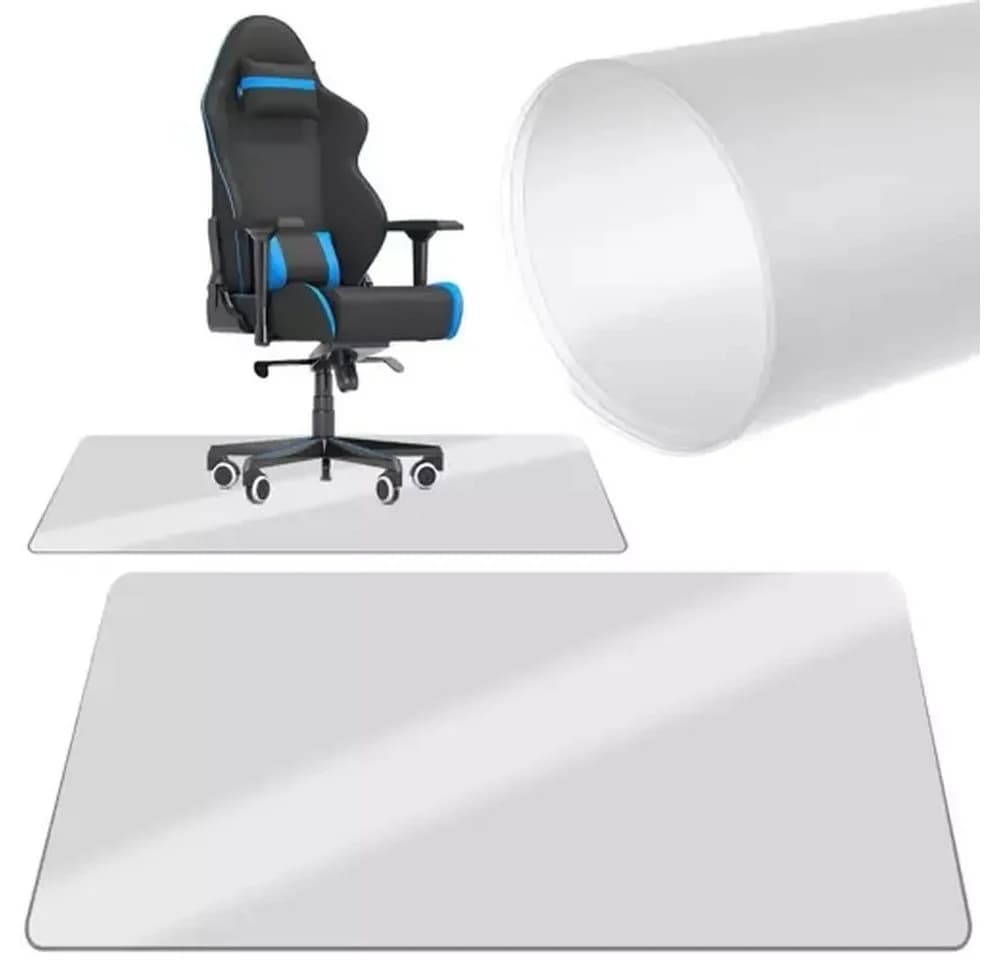 Ruhhy Bodenschutzmatte Bürostuhl Unterlegmatte Schutzmatte, 130 x 90 cm, 0,5 mm dick - Bild 2